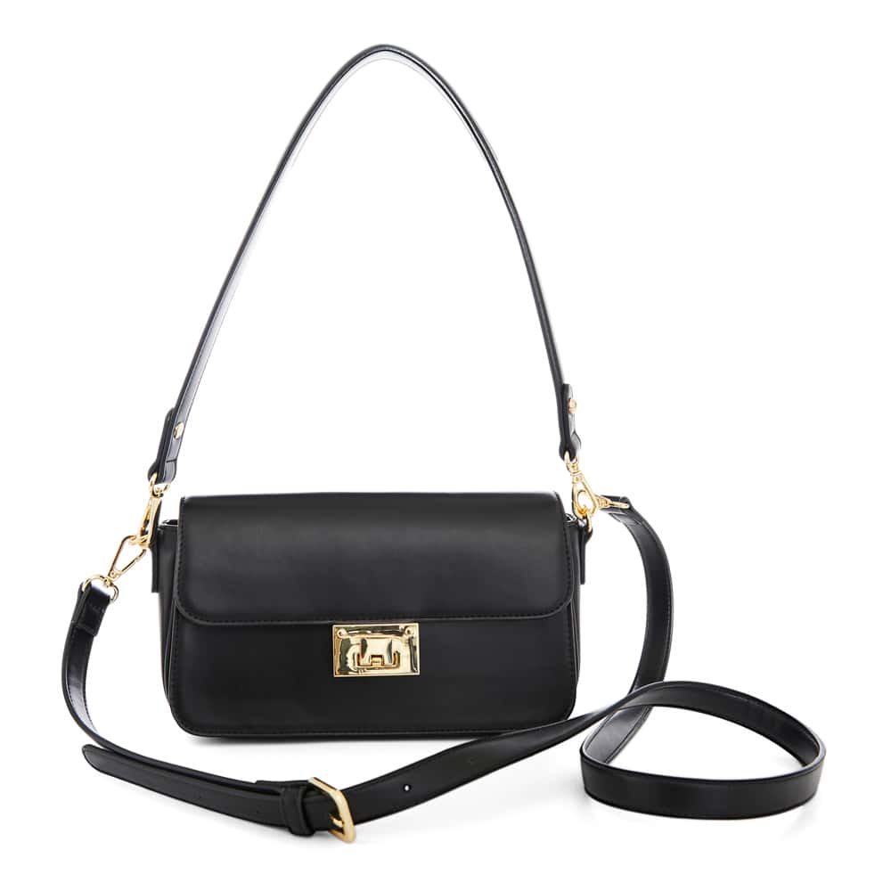 Dolly Bag in Black Smooth