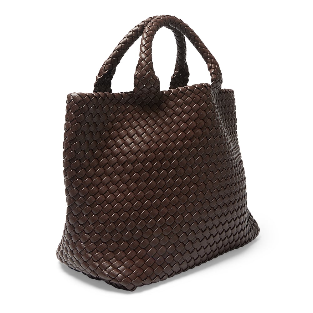 Duet Handbag in Chocolate Weave