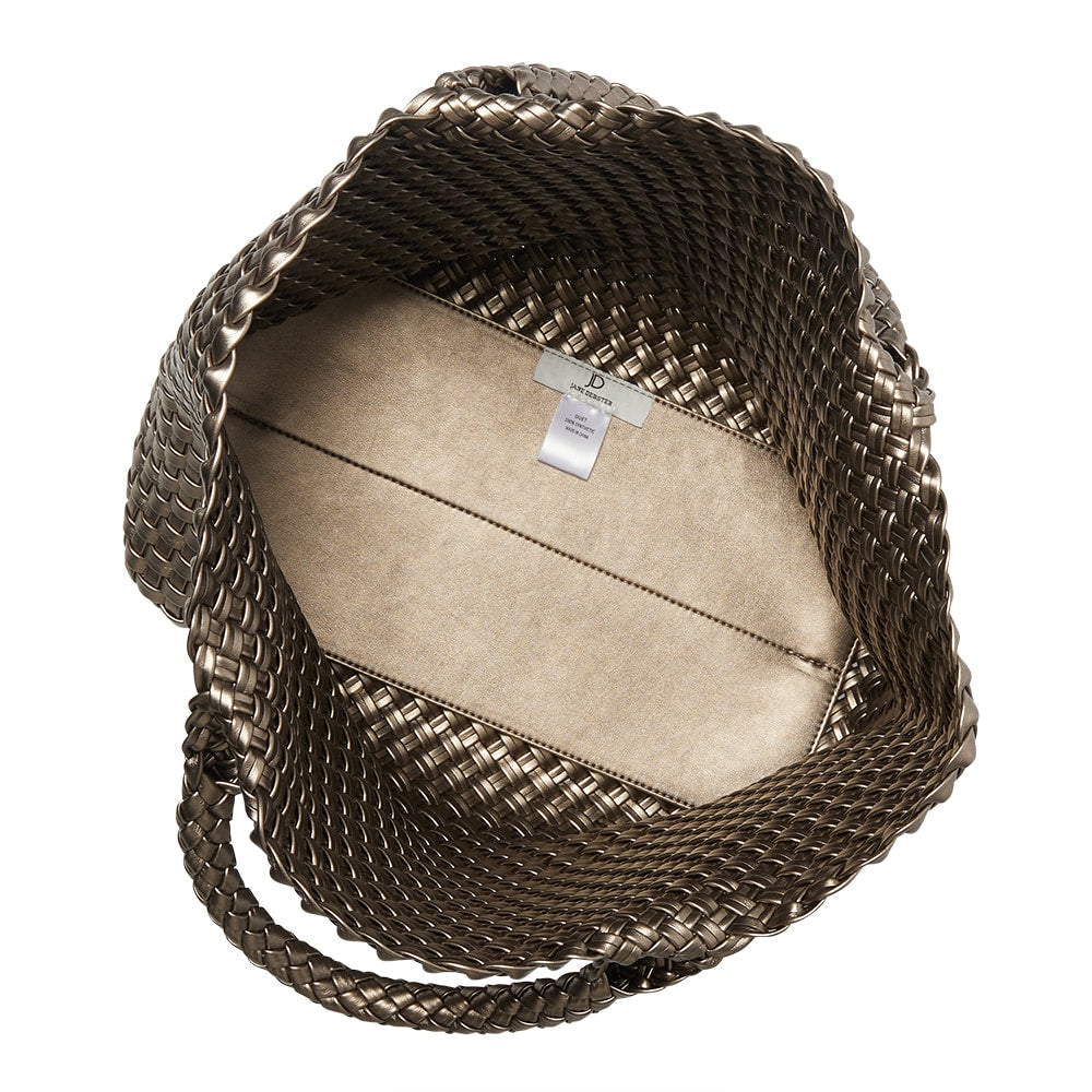 Duet Handbag in Pewter Weave