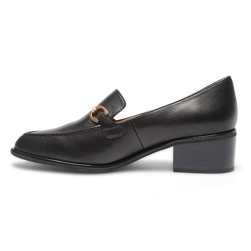 Elena Loafer in Black Leather