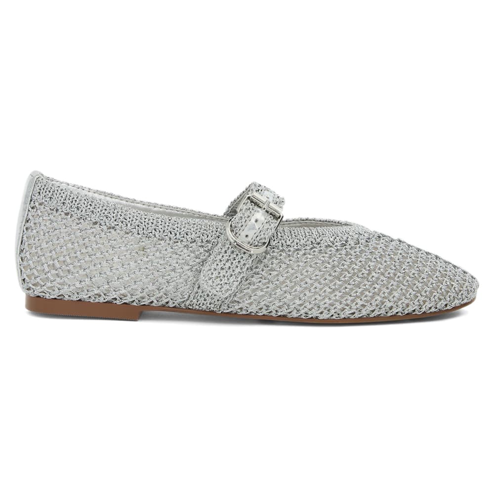 Elope Ballet Flat in Silver