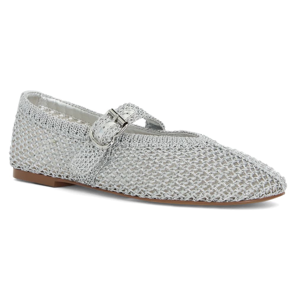 Elope Ballet Flat in Silver