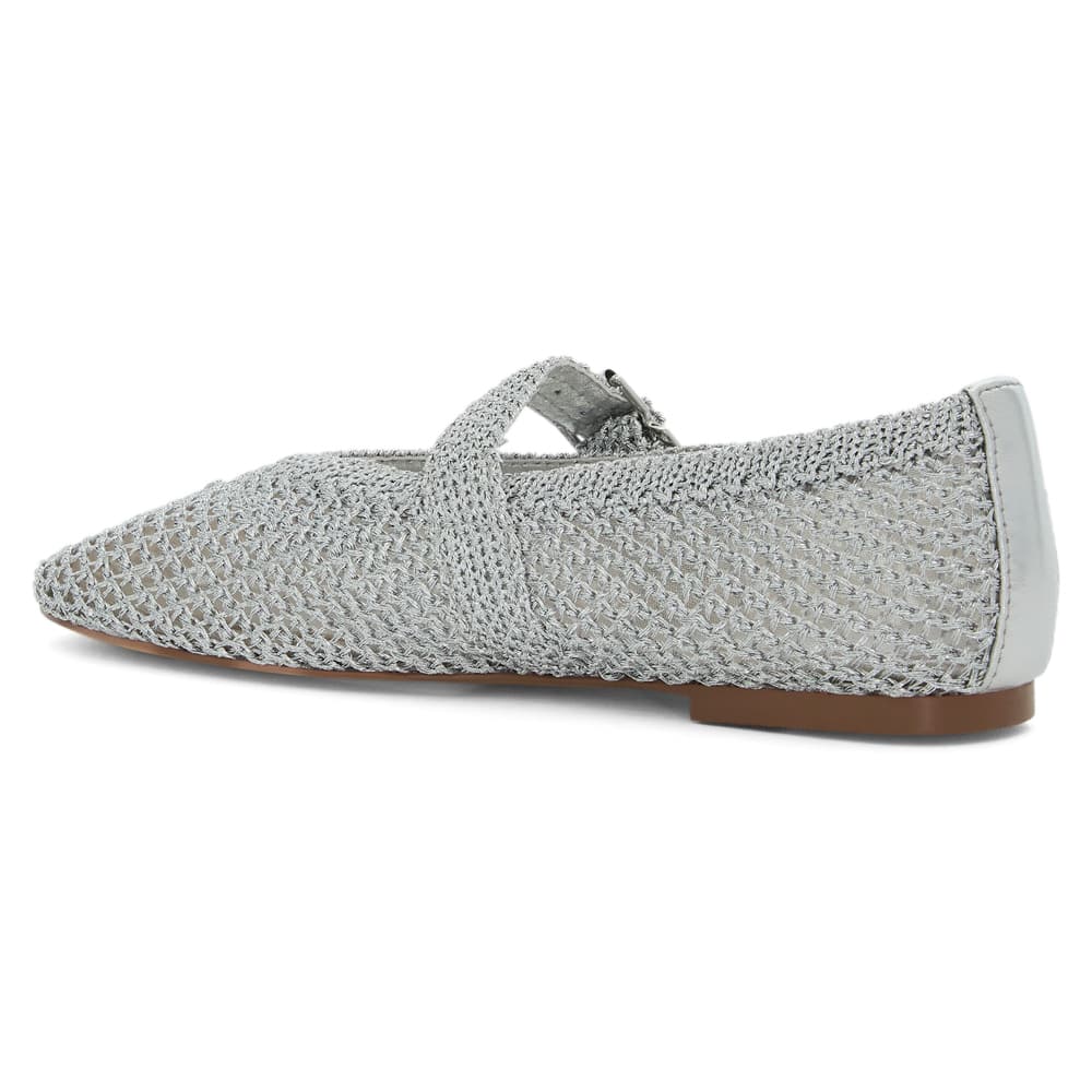 Elope Ballet Flat in Silver