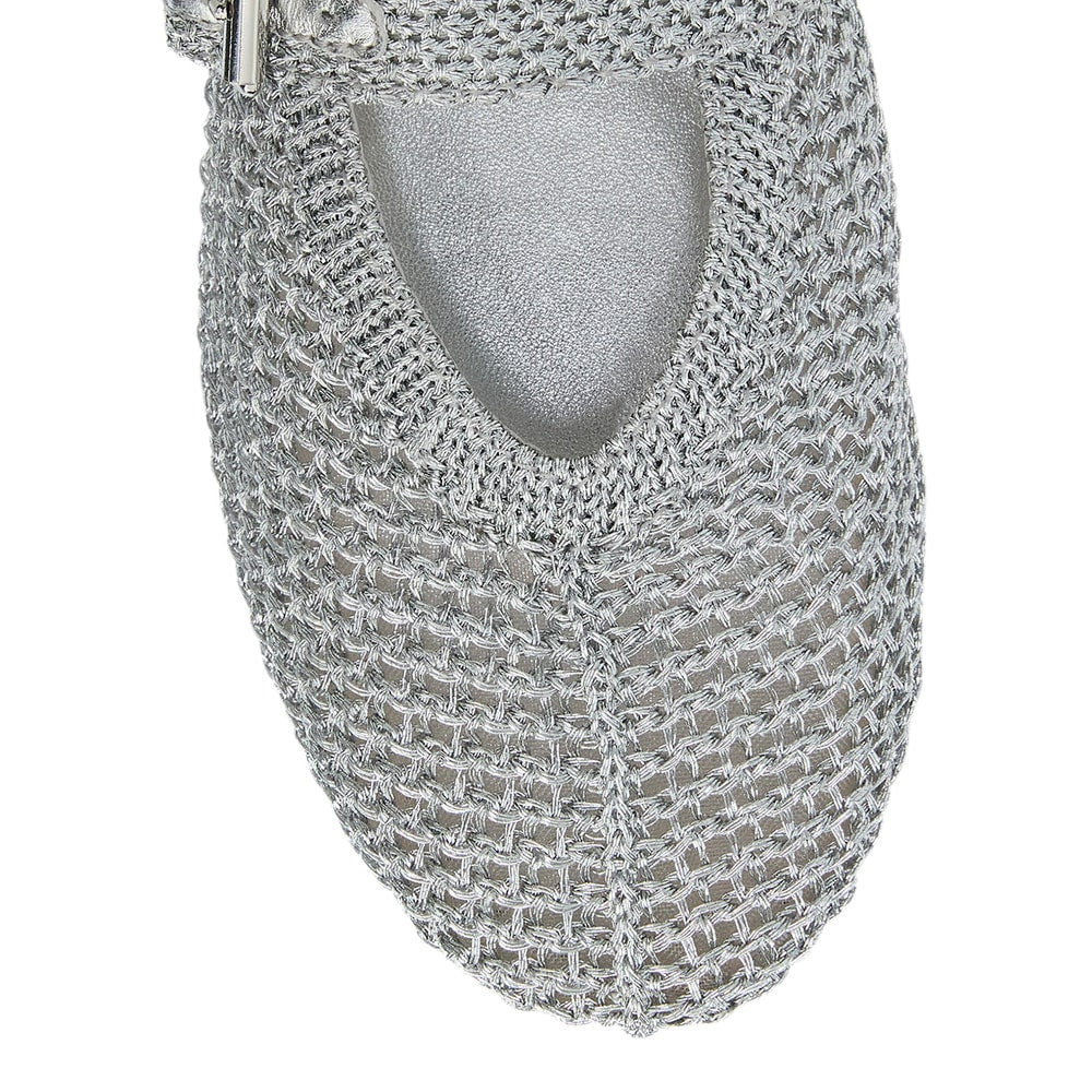 Elope Ballet Flat in Silver
