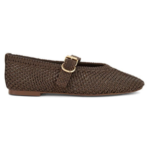 Jane Debster Elope Flat in Bronze Crochet