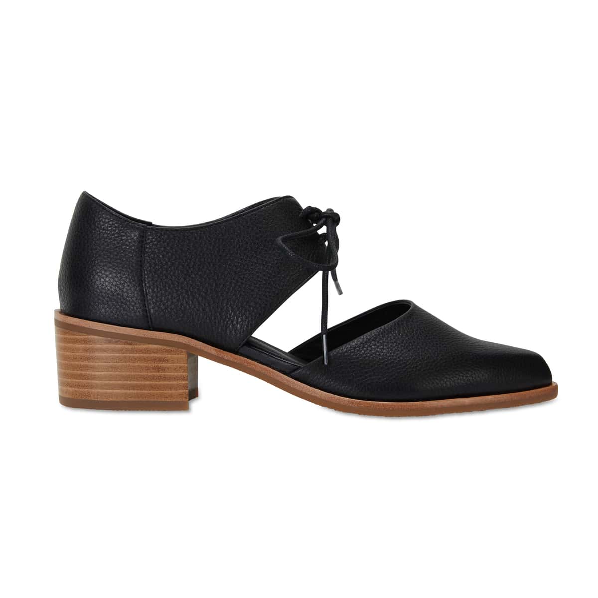 Exhibit Brogue in Black Leather