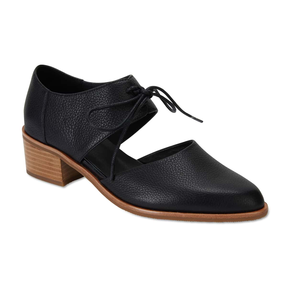 Exhibit Brogue in Black Leather