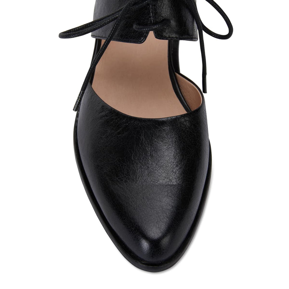 Exhibit Brogue in Black Oil Leather