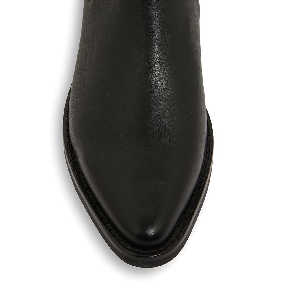 Federal Boot in Black Leather