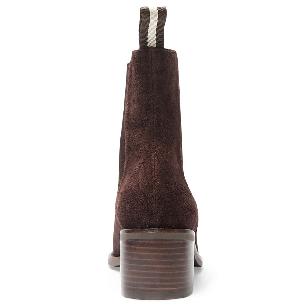 Federal Boot in Chocolate  Suede