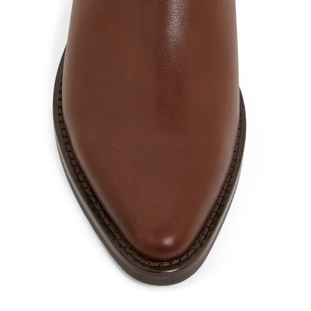 Federal Boot in Mid Brown Leather