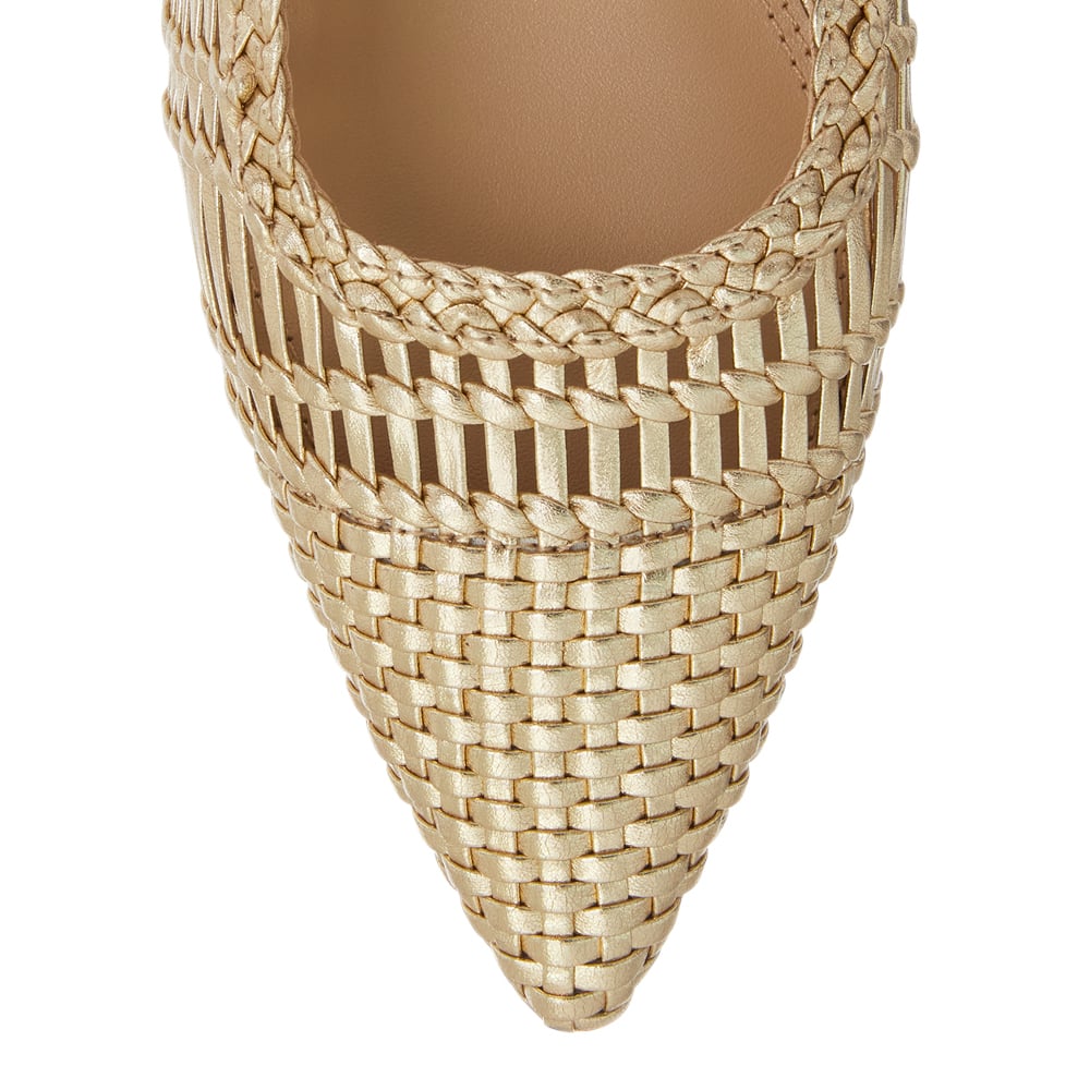 Finley Ballet Flat in Soft Gold Leather