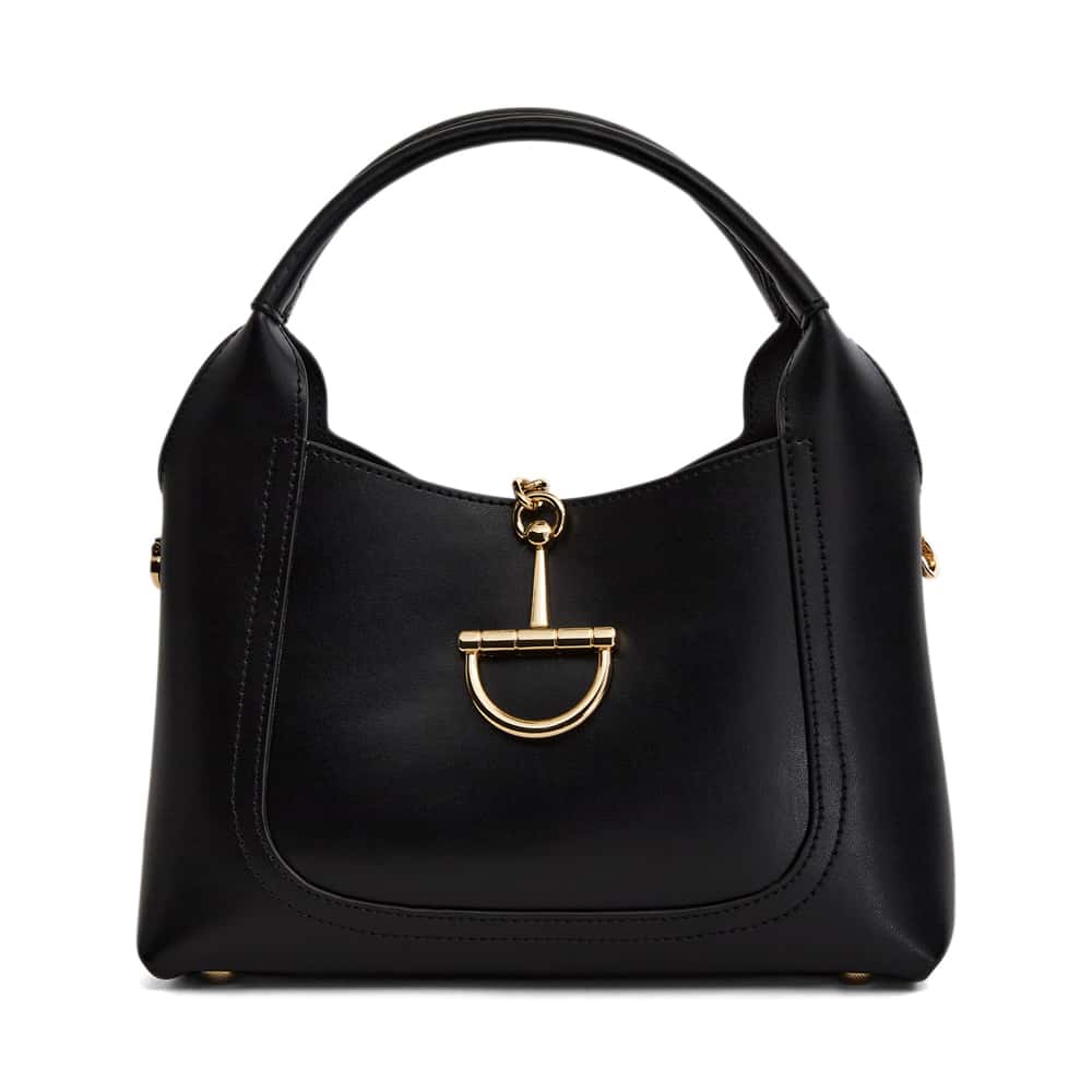 Fleur Bag in Black Leather