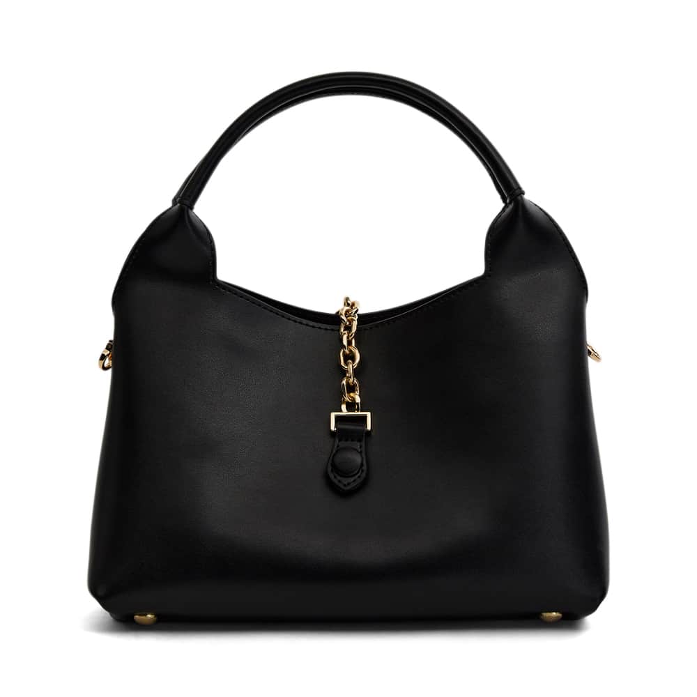 Fleur Bag in Black Leather