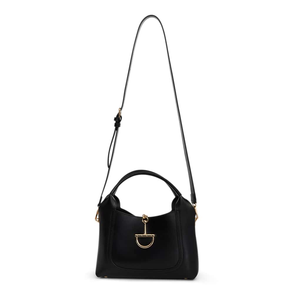 Fleur Bag in Black Leather