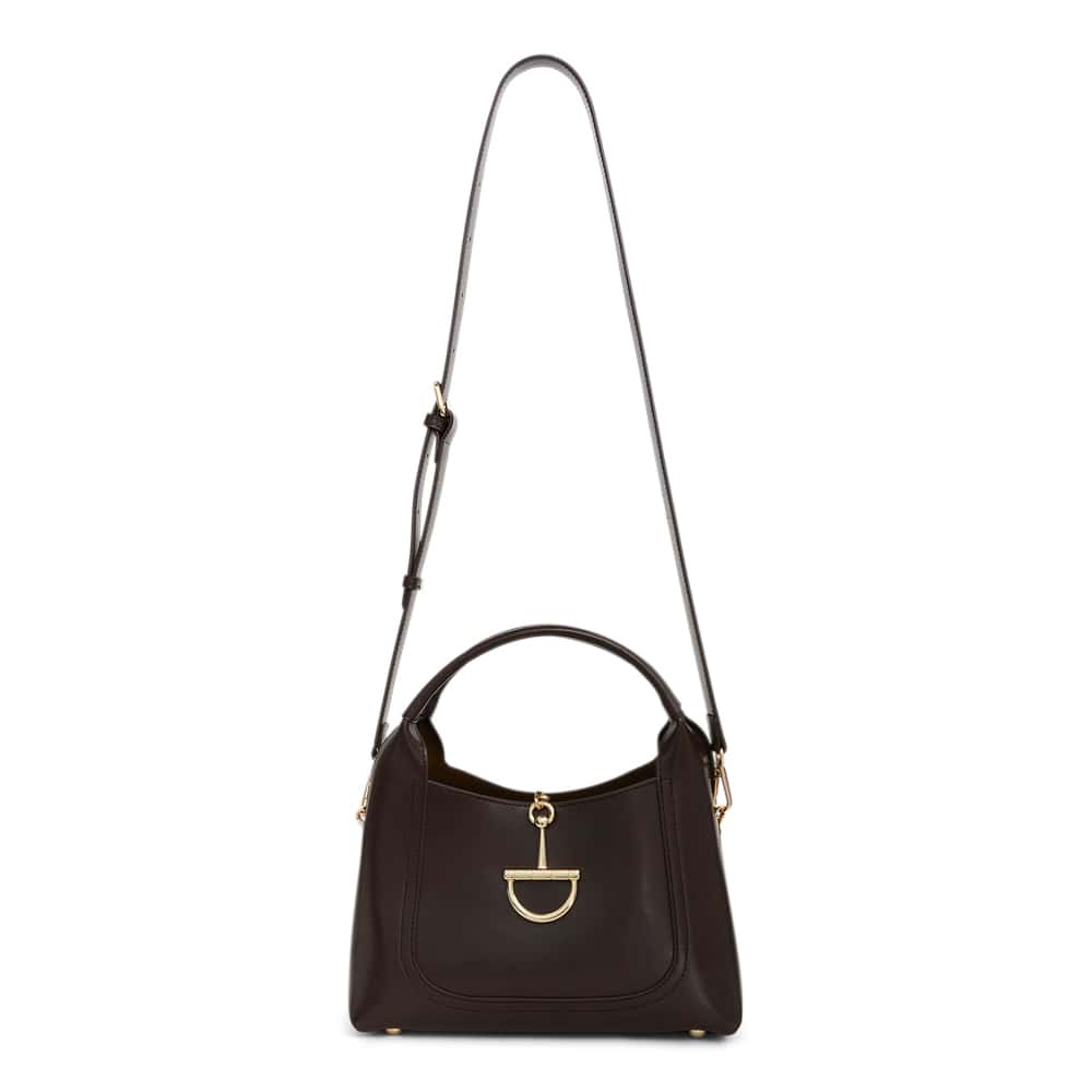 Fleur Bag in Chocolate  Leather
