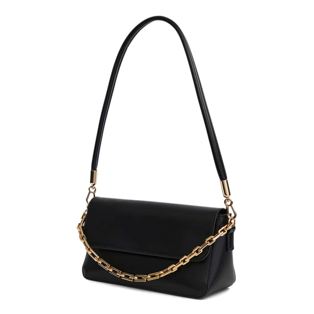 Flora Bag in Black Leather