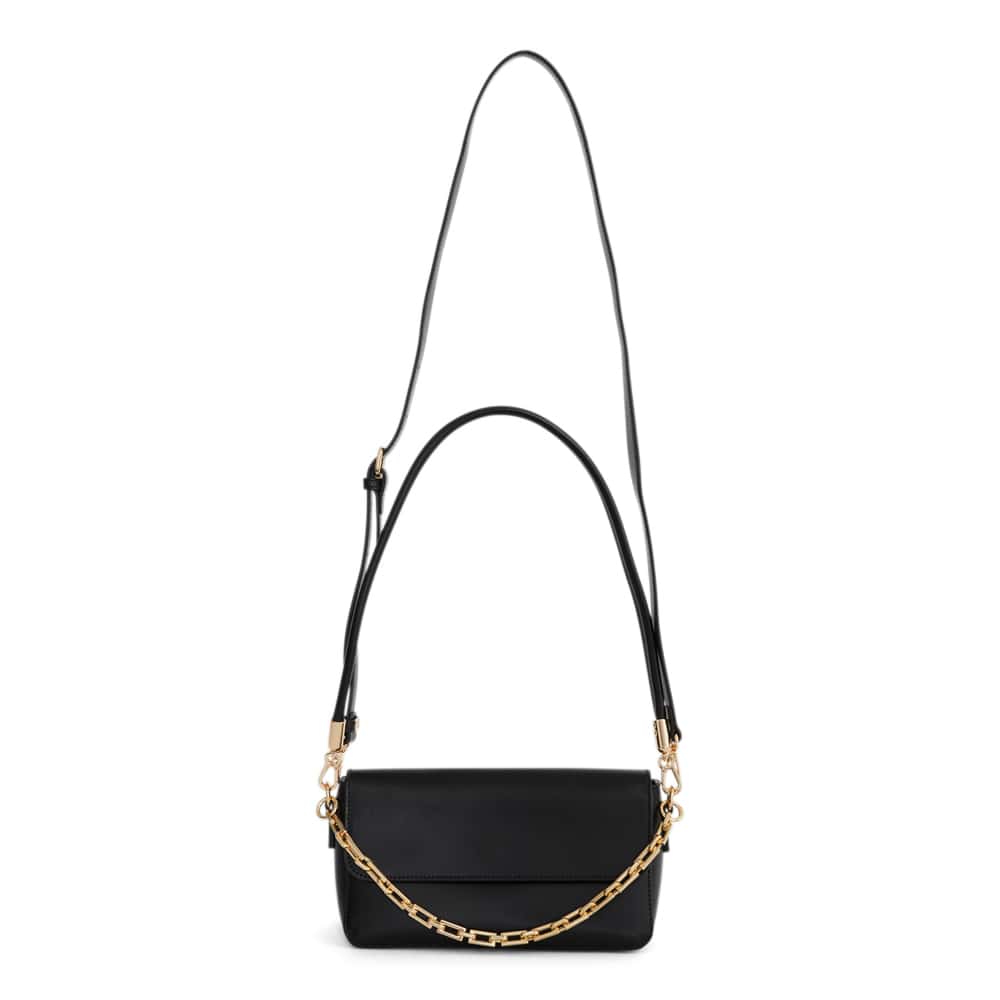Flora Bag in Black Leather