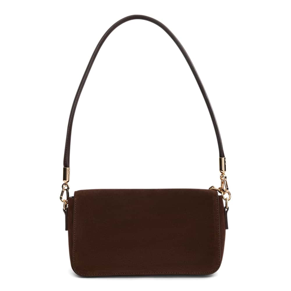 Flora Bag in Chocolate  Suede