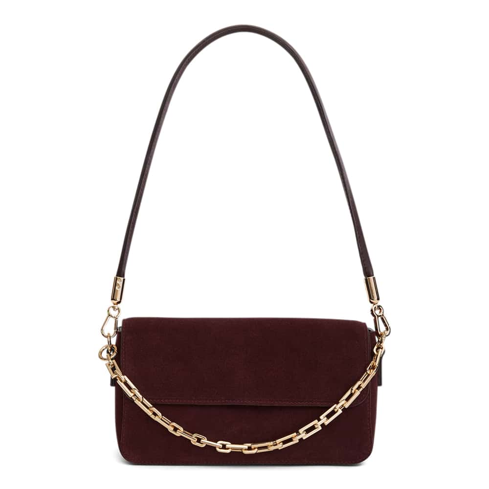 Flora Bag in Wine  Suede