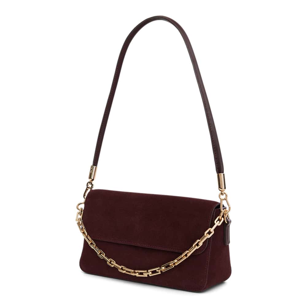 Flora Bag in Wine  Suede