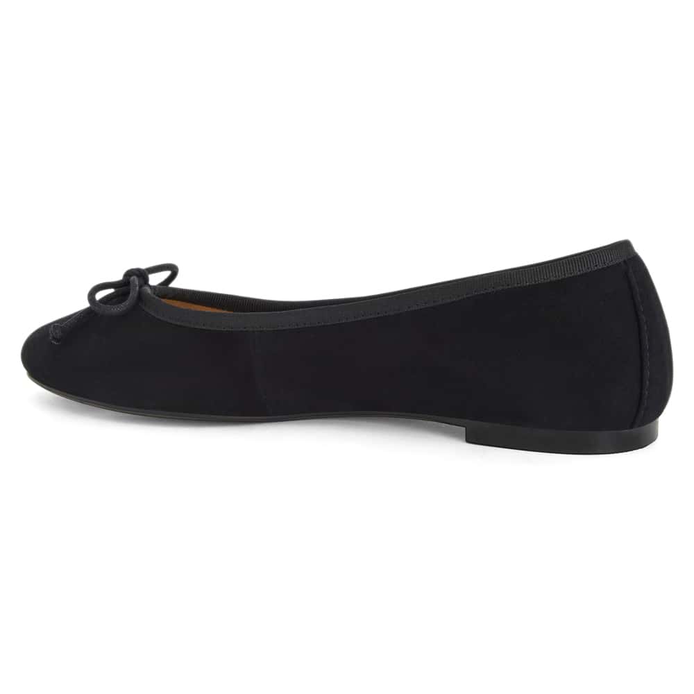 Fonteyn Ballet Flat in Black Suede