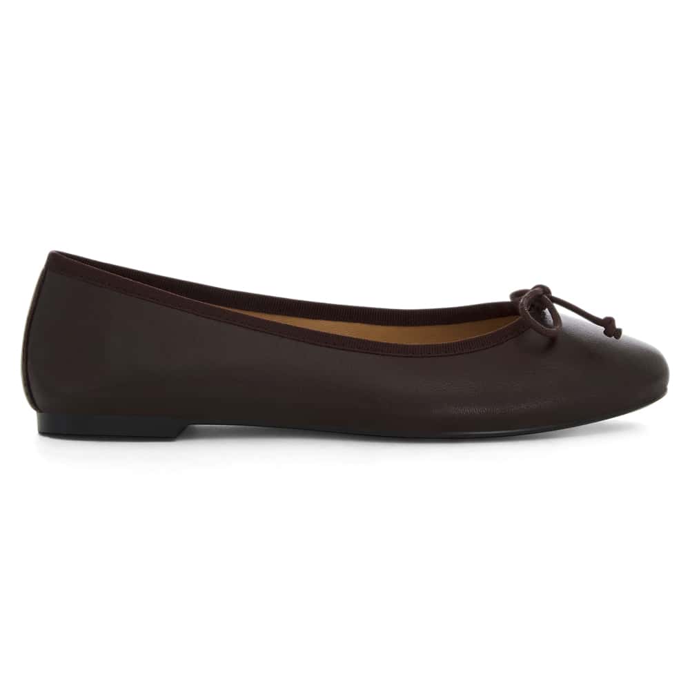 Fonteyn Ballet Flat in Chocolate  Leather