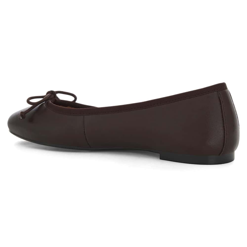Fonteyn Ballet Flat in Chocolate  Leather