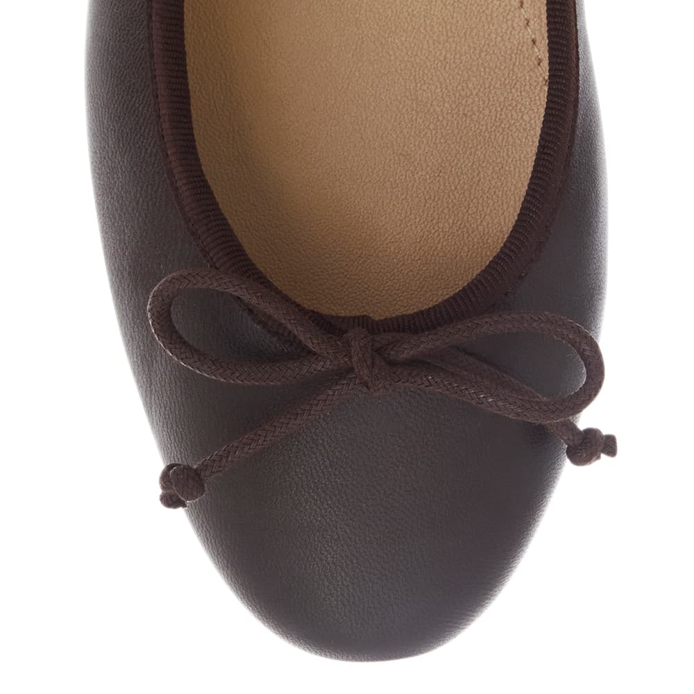 Fonteyn Ballet Flat in Chocolate  Leather