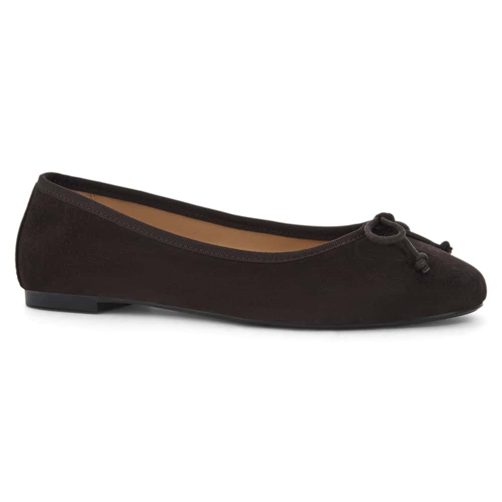 Fonteyn Ballet Flat in Chocolate  Suede