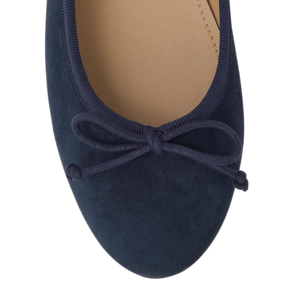 Fonteyn Ballet Flat in Navy Suede