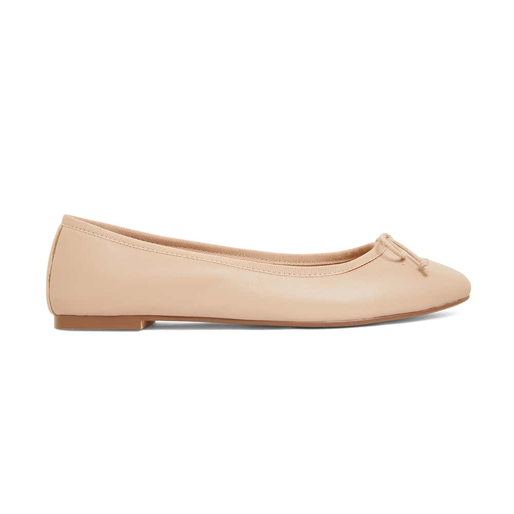 Fonteyn Ballet Flat in Nude Leather