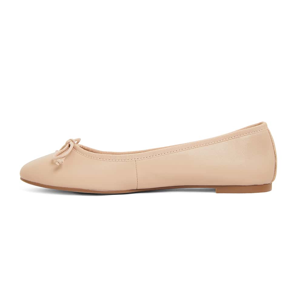 Fonteyn Ballet Flat in Nude Leather