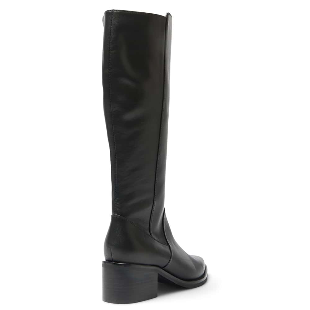 Fortress Java Leather Fortress Boot in Black Leather