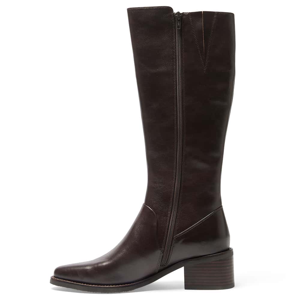 Fortress Java Leather Fortress Boot in Chocolate Leather