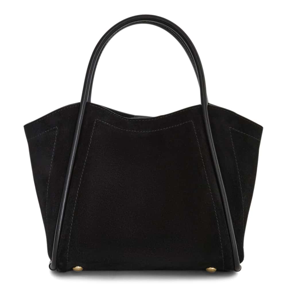 Frida Tote in Black Suede