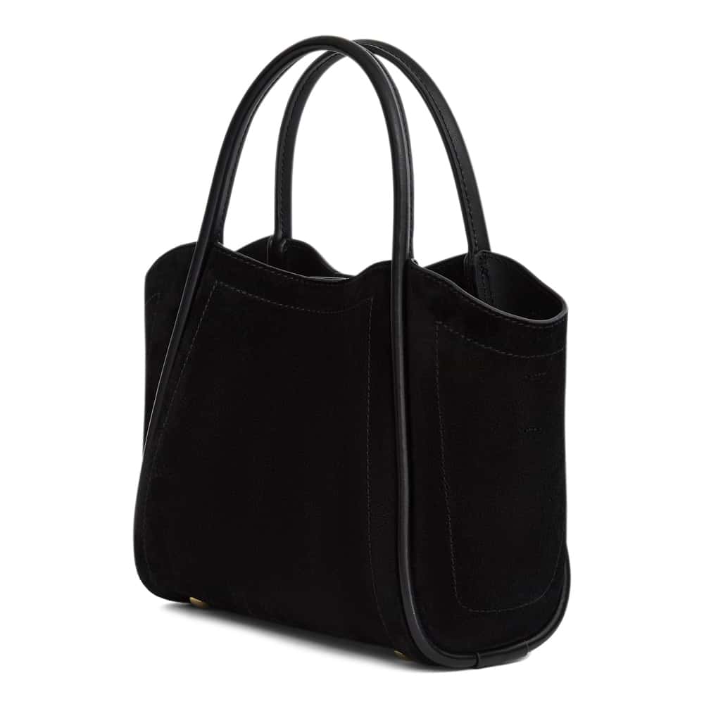 Frida Tote in Black Suede