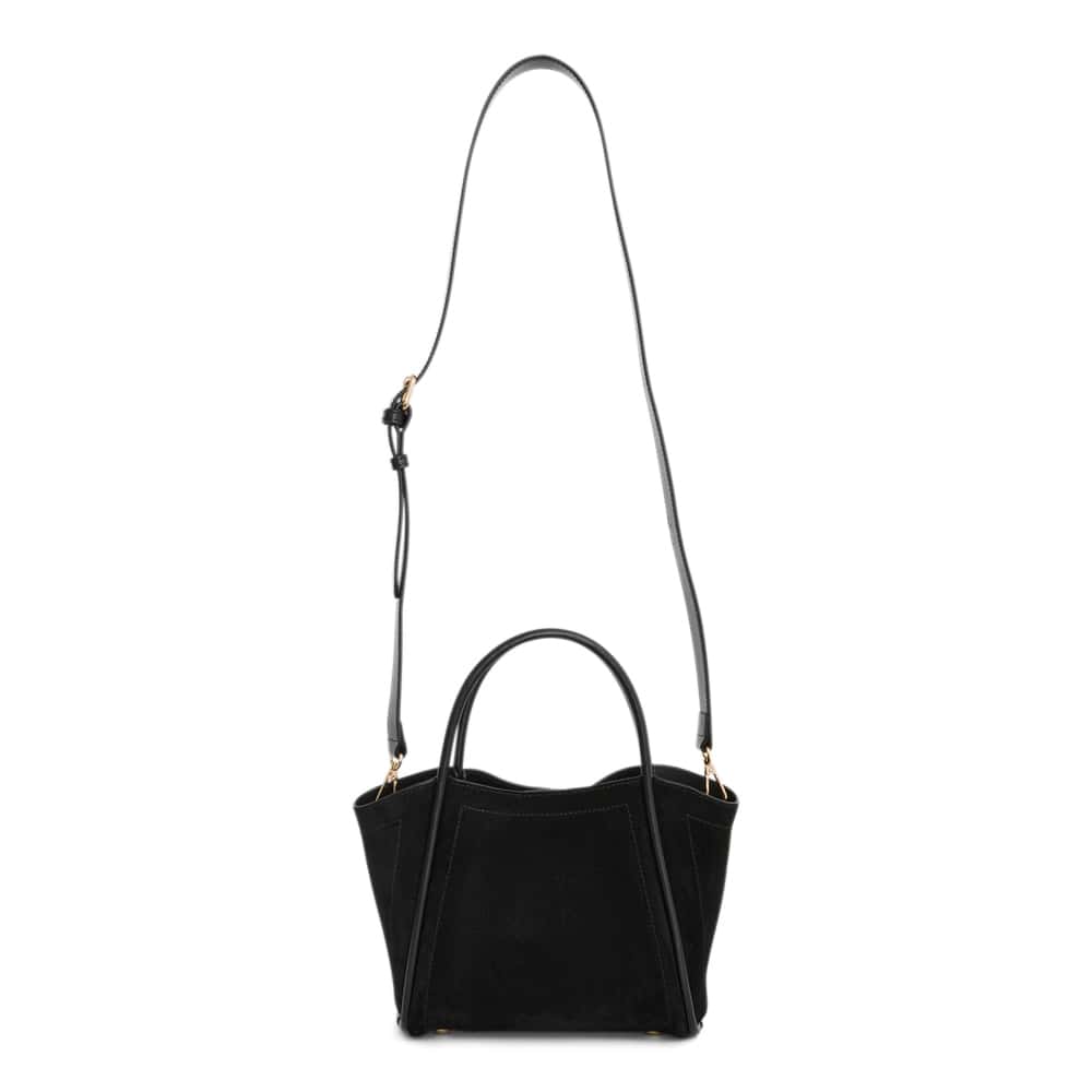Frida Tote in Black Suede