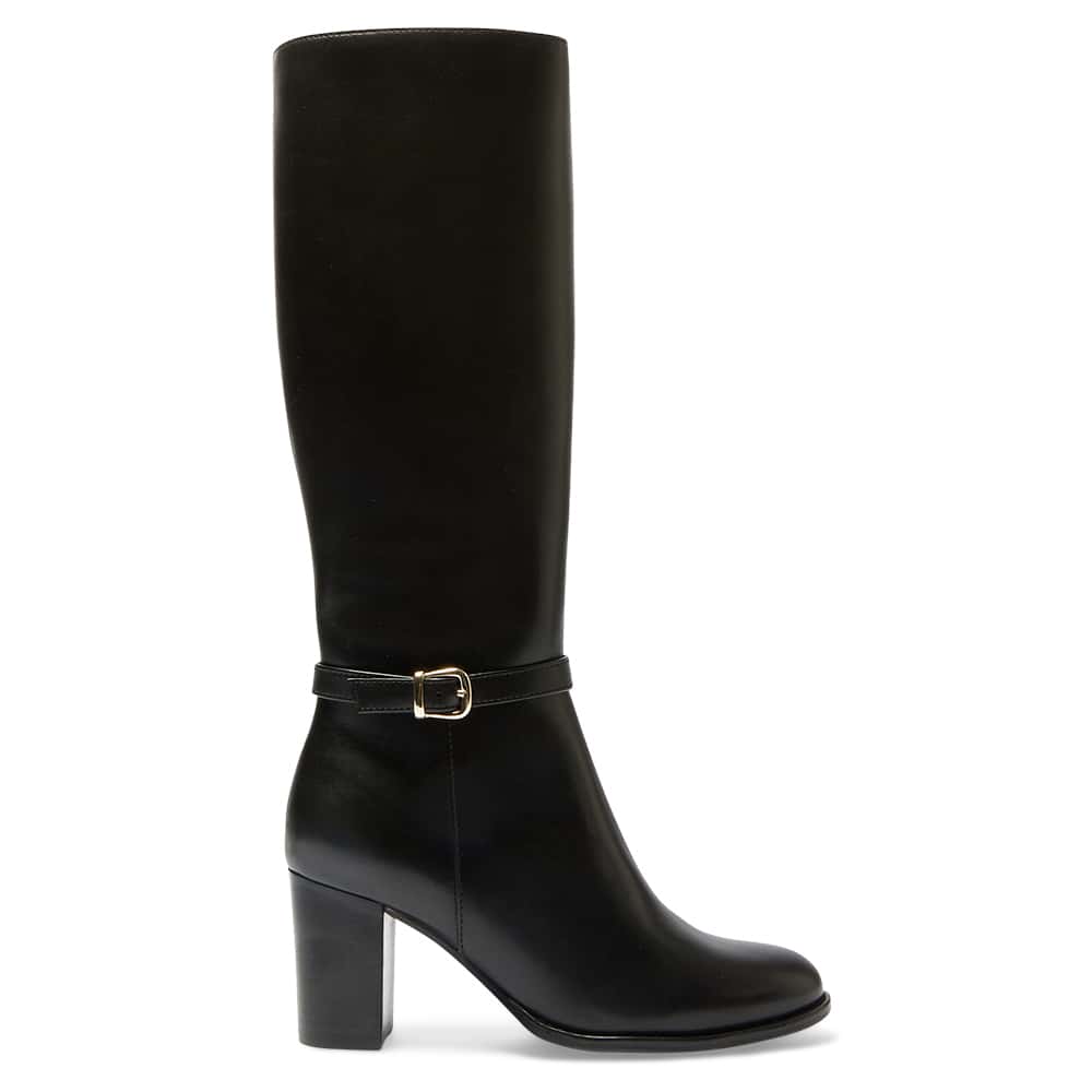 Galen Boot in Black Leather