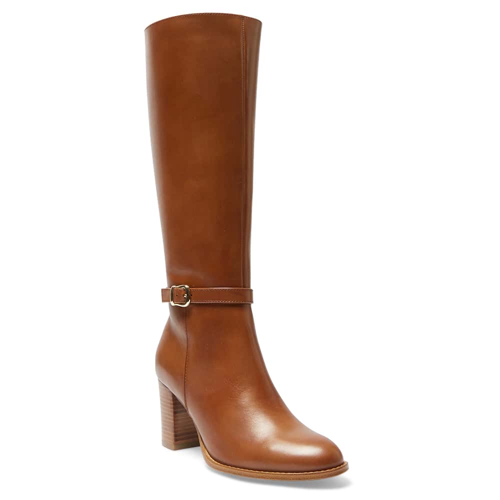 Galen Boot in Mid Brown Leather