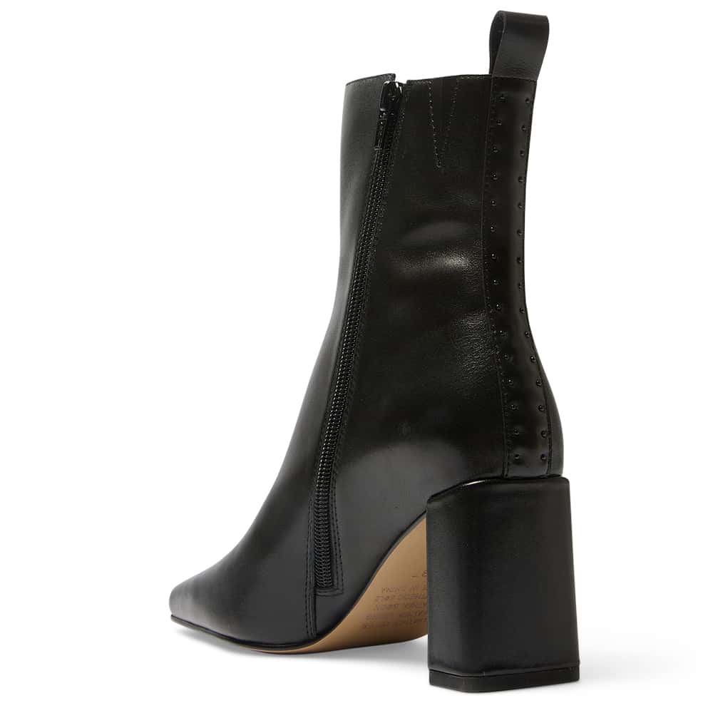 Galia Boot in Black Leather