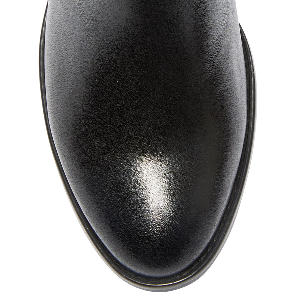 Gemini Boot in Black Leather