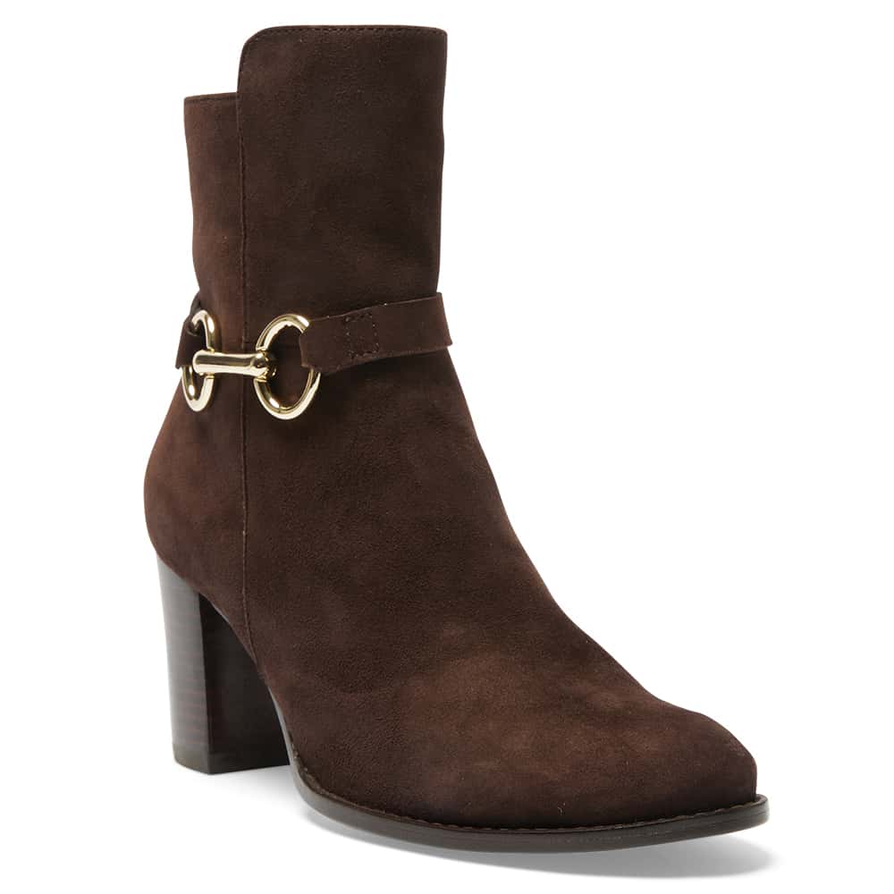 Gemini Boot in Chocolate Suede Suede