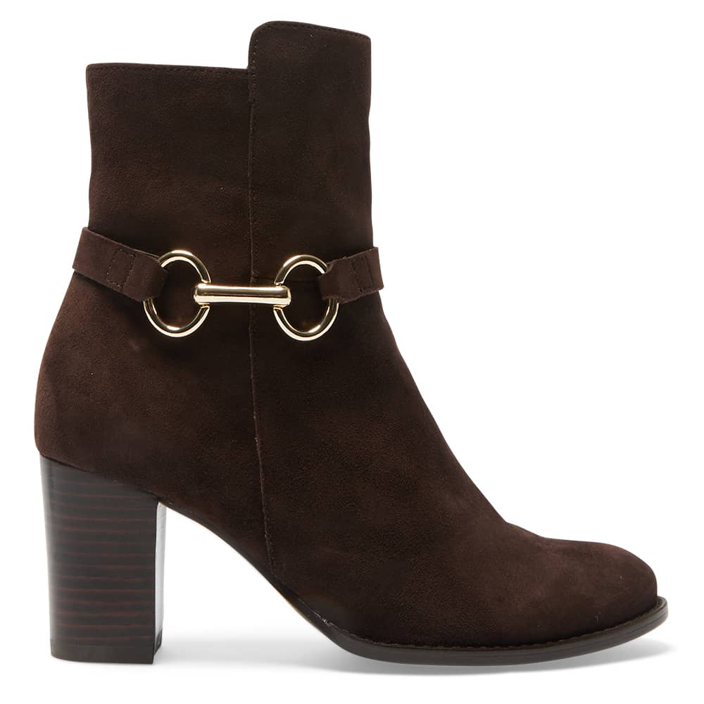 Gemini Boot in Chocolate Suede Suede