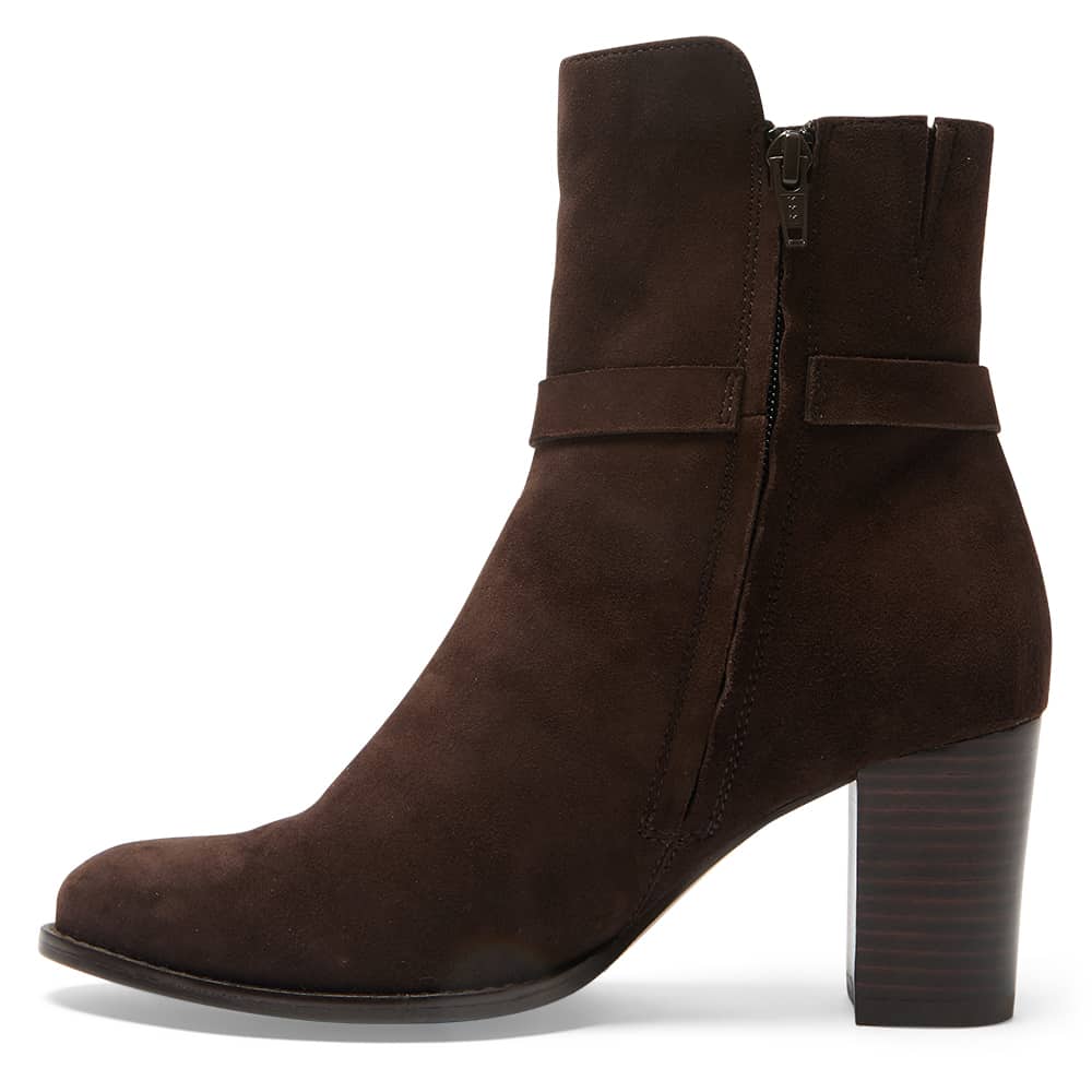Gemini Boot in Chocolate Suede Suede