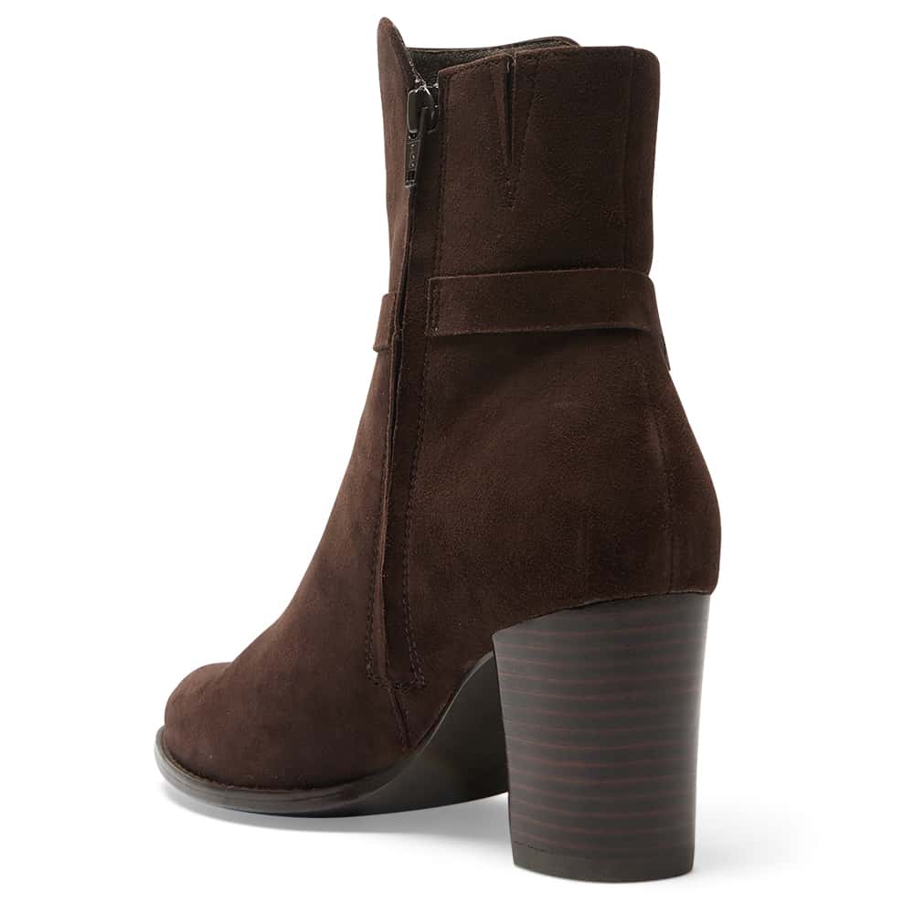 Gemini Boot in Chocolate Suede Suede