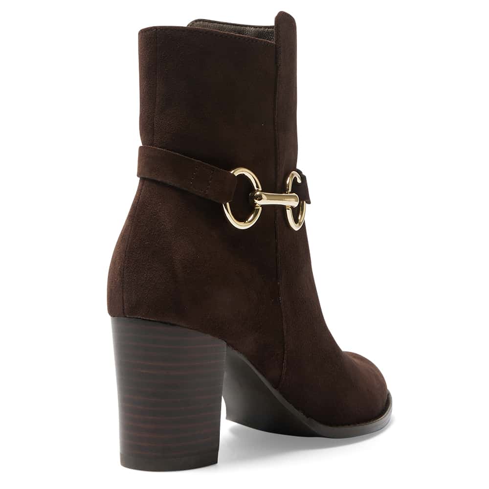 Gemini Boot in Chocolate Suede Suede