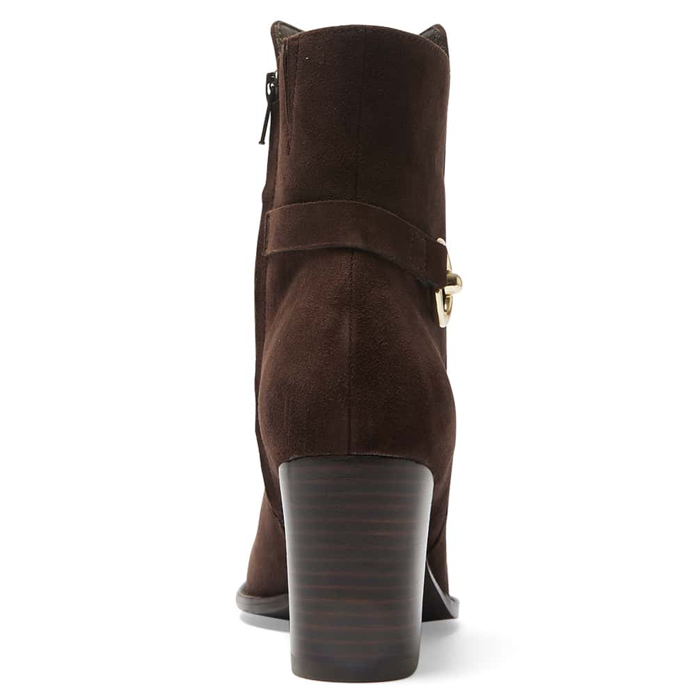 Gemini Boot in Chocolate Suede Suede