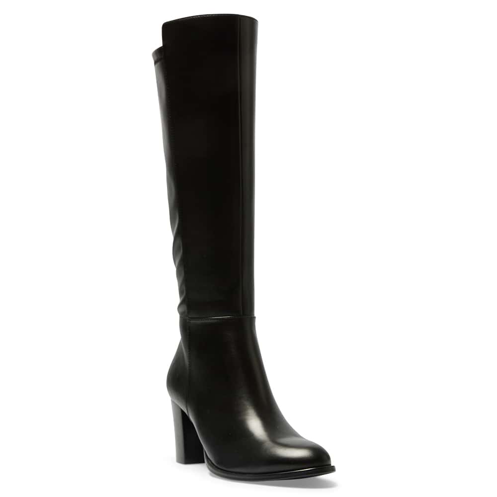 Gianna Boot in Black On Black Leather