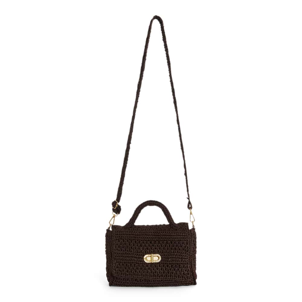Hula Bag in Chocolate Raffia
